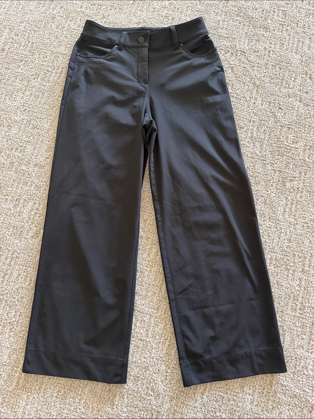 Lululemon City Sleek High-Rise Black Wide Leg Pants